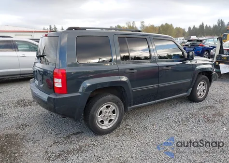 2008 Jeep Patriot Sport из США, поврежденный, VIN 1J8FF28W48D651674